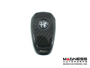 Alfa Romeo Giulia Key Fob Cover - Carbon Fiber - Black Alfa Romeo Giulia Key Fob Cover - Carbon Fiber - Black